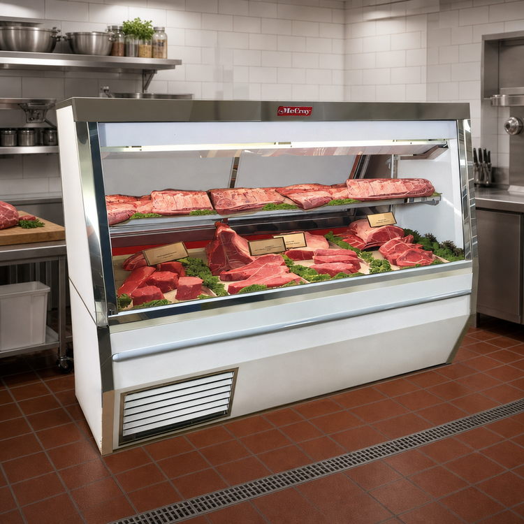 Product image #2 for Howard-McCray 34N Series 48-Inch Remote Double Duty Red Meat Service Case, Stainless Steel, LED Lighting