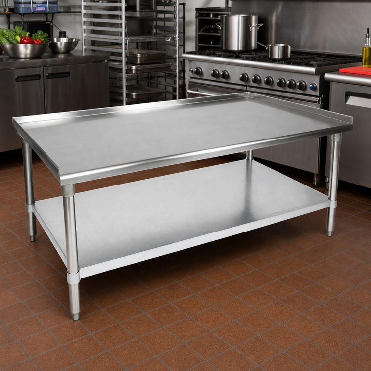 Product image #2 for John Boos Stainless Steel Equipment Stand with Adjustable Undershelf, 72 x 30 x 24 Inches
