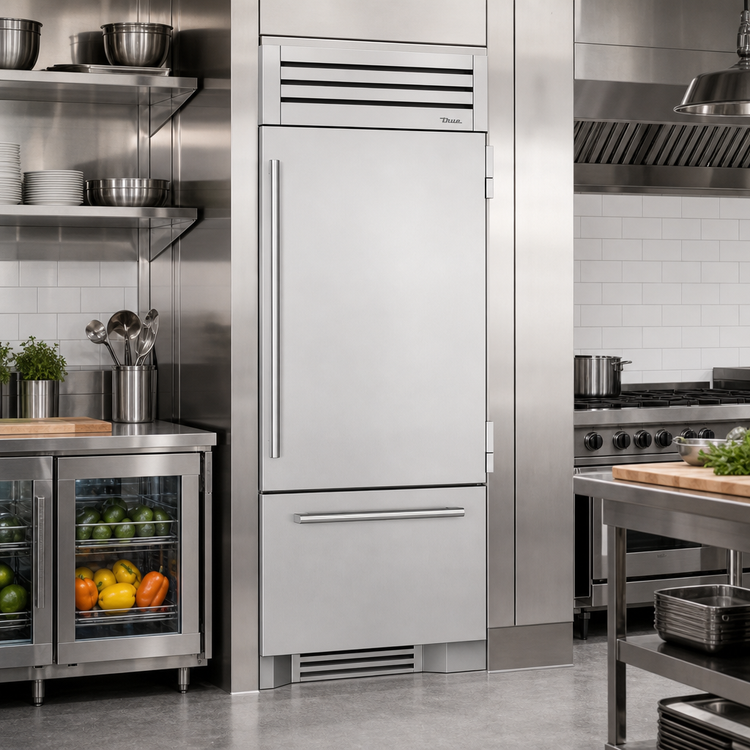 Product image #2 for 36-Inch Upright Refrigerator/Freezer Column with Built-In Ice Maker, Stainless Steel, Right-Hinged