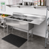Thumbnail image #2 for Steel Works 18-Gauge 3-Compartment 304 Stainless Steel Sink with Right Drainboard — 68.5