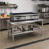 Thumbnail image #2 for Eagle Group 48-3/8 Inch Griddle/Equipment Stand with Stainless Steel Top and Galvanized Undershelf
