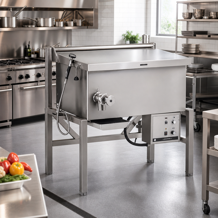 Product image #2 for Legion Combi-Pan Electric Tilting Skillet, 42.6-Gallon, Open Frame