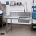 Thumbnail image #2 for John Boos JDTS-20-26L-X Straight Soiled Stainless Steel Dish Table with 16