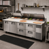 Thumbnail image #2 for True 119-1/4-Inch Pizza Prep Table with 2 Doors, 4 Drawers, Alternate Top, and R290 Refrigeration