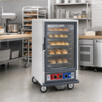 Thumbnail image #9 for Metro C5 C515-CFC-4 Half-Height Mobile Heated Holding & Proofing Cabinet, Non-Insulated, Clear Polycarbonate Door, 8 Sheet Pan Capacity