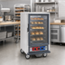 Thumbnail image #2 for Metro C5 1 Series Half-Height Mobile Non-Insulated Heated Holding & Proofing Cabinet with Clear Polycarbonate Door and Fixed Wire Slides
