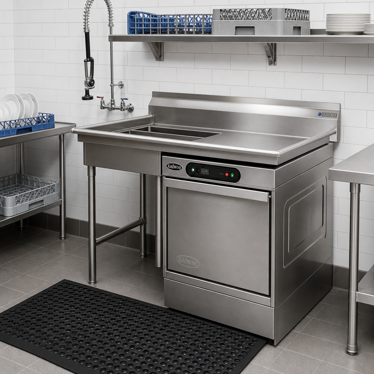 Product image #2 for 48-Inch Right-Hand Soiled Dishtable for Undercounter Dishwasher