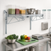 Thumbnail image #2 for Wall-Mount Cantilever Single Shelf Shelving Unit, 36W x 18D, Gray Epoxy Antimicrobial Finish