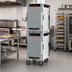 Thumbnail image #3 for Metro HotBlox Narrow Dual-Cavity Pass-Thru Insulated Holding Cabinet, 16 Pan, Digital Touchscreen, Solid Front/Clear Rear Doors