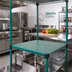 Thumbnail image #2 for QuadPlus Solid Polymer Shelf Mat with MICROGARD Antimicrobial Protection, 54 x 24 Inches, Green Epoxy