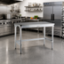 Thumbnail image #2 for New Age 48-Inch Stainless Steel Top Work Table, 30-Inch Deep, Aluminum Open Base