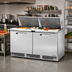 Thumbnail image #1 for True 64-Inch 2-Section Sandwich/Salad Prep Table with Rear-Mounted Self-Contained Refrigeration and 24-Pan Capacity