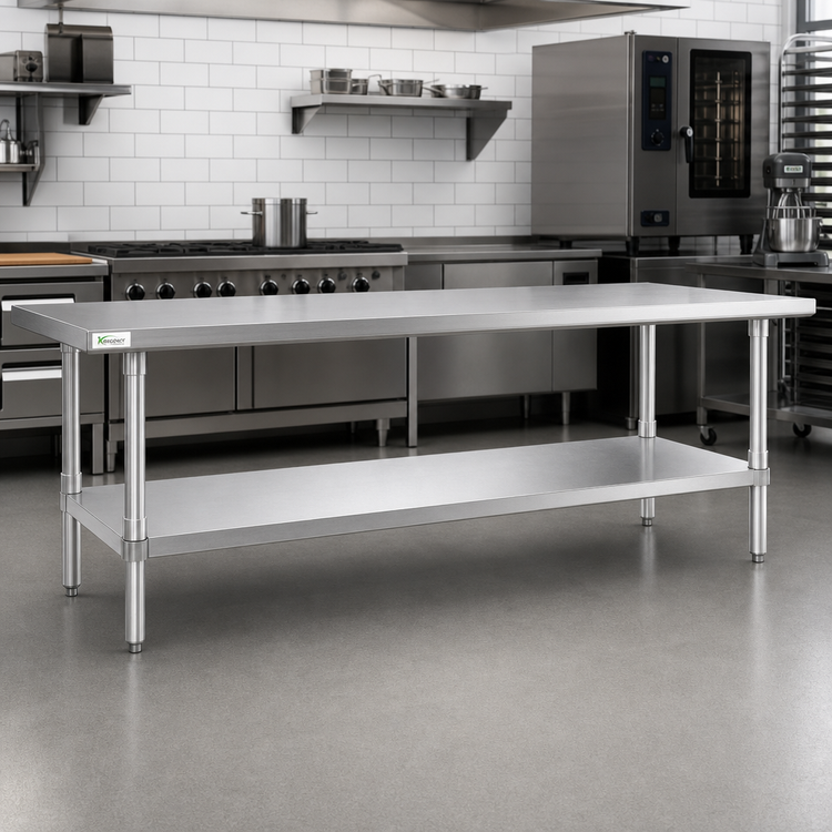 Product image #2 for Stainless Steel Undershelf for 60-Inch Wide x 18-Inch Deep Work Table