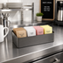 Thumbnail image #2 for American Metalcraft PVD Black Stainless Steel Sugar Packet Tray Holder