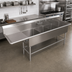 Thumbnail image #2 for John Boos Pro-Bowl 4-Compartment Sink with Left Drainboard, 16-Gauge Stainless Steel