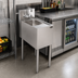Thumbnail image #2 for Krowne Royal Series Stainless Steel Freestanding Underbar Hand Sink with Electronic Sensor Faucet, 12 x 24 x 36.5 Inches