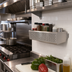Thumbnail image #3 for BK Resources Wall- or Pot-Rack Mounted Condiment/Spice Rack, 18-1/2 x 6-7/8 x 3-7/8 Inches, T304 Stainless Steel