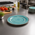 Thumbnail image #3 for Carlisle Mingle 11-Inch Aqua Melamine Dinner Plate, Medium Rim
