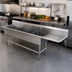 Thumbnail image #2 for John Boos Pro-Bowl 4-Compartment Sink with Right Drainboard, 20 x 20 x 12 Bowls, 16-Gauge Stainless Steel