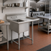 Thumbnail image #2 for 36-1/2-Inch One-Compartment Stainless Steel Sink with Right-Hand Drainboard