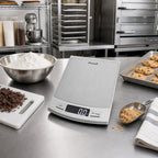 Thumbnail image #3 for CFS Brands Escali SCDGP22 Digital Portion Control Food Scale, 22 lb Capacity, Stainless Steel Platform, Backlit Display Case of 10