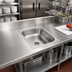 Thumbnail image #2 for Eagle Group 1-Compartment Seamless Weld-In Sink, 24 x 24 x 13-1/2 Inch Bowl, 304 Stainless Steel