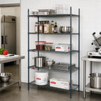 Thumbnail image #3 for Metro Super Erecta 5N537K3 36" W x 24" D x 74" H Stationary Starter Wire Shelving Unit with 5 Shelves, Green Epoxy Finish