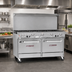 Thumbnail image #2 for Southbend Ultimate 60-Inch Commercial Gas Restaurant Range with 2 Star/Sauté Burners, 48-Inch Griddle, Standard Oven and Convection Oven