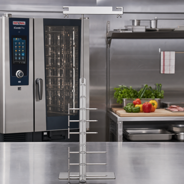 Product image #2 for RATIONAL Lamb and Suckling Pig Rotisserie Spit with Holder for 20 Half-Size Models