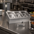 Thumbnail image #2 for Eagle Group SGDI-3-240T 3-Well Electric Drop-In Hot Food Well, Wet or Dry, Without Drain, 12 x 20 Pan Capacity, 240V