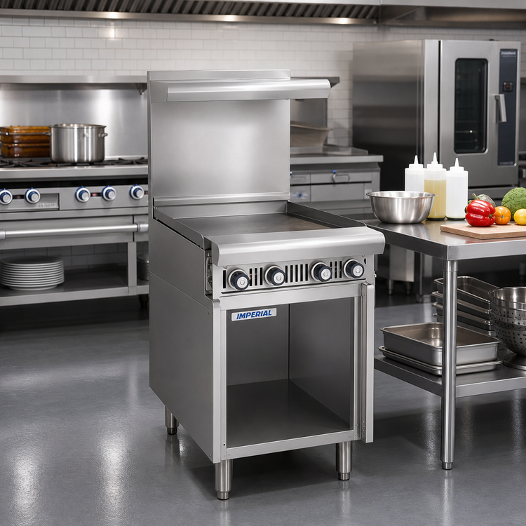 Product image #2 for Imperial Spec Series 18-Inch Gas Griddle Add-A-Unit Floor Model with Thermostatic Controls