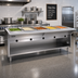 Thumbnail image #2 for Spec-Master HT6CB-208-3 Electric 6-Well Hot Food Table with Enclosed Base