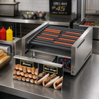 Thumbnail image #2 for Star (Middleby) Grill-Max 45STBDE Countertop Hot Dog Roller Grill, 45 Hot Dogs/32 Buns, Stainless Steel, Programmable Controls