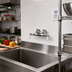 Thumbnail image #2 for T&S Brass B-0346-LN Double Pantry Wall-Mount Mixing Faucet with Swivel Outlet, Lever Handles, Less Nozzle