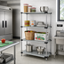 Thumbnail image #2 for Quantum Stationary Solid Shelving Starter Kit with 4 Shelves and 4 Posts, 36 x 14 x 86 Inches, 304 Stainless Steel