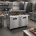 Thumbnail image #2 for Hoshizaki Steelheart SR60B-24M Two-Section Mega Top Refrigerated Prep Table, 60-Inch, 24-Pan Capacity