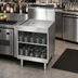 Thumbnail image #2 for Spec-Bar Recessed Workboard Top Underbar Glass Rack Storage Unit, 24 x 24 x 36-1/2 Inches, 2-Rack Capacity