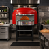 Thumbnail image #2 for Neapolitan RT130G Freestanding Gas-Fired Rotating Brick Pizza Oven with 51.25-Inch Marra Stone Deck