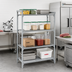 Thumbnail image #3 for Cambro Camshelving Premium 4-Tier Add-On Polymer Shelving Unit, 21 x 54 x 64 Inches, Vented and Solid Shelves