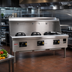 Thumbnail image #2 for York Gas Wok Range with 3 Chambers and Water-Cooled Top