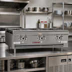 Thumbnail image #2 for Southbend (Middleby) HDO-48SU 48-Inch Step-Up Gas Countertop Hot Plate, 4 Open and 4 Step-Up Burners, Stainless Steel