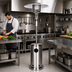 Thumbnail image #2 for Omcan USA 47595 Freestanding Propane Patio Heater, 48,000 BTU, Stainless Steel, 87-Inch