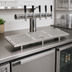 Thumbnail image #2 for Perlick C18000 Series 63-Inch Surface-Mount Stainless Steel Drip Tray with Glass Rinser for Brew Pipe Towers