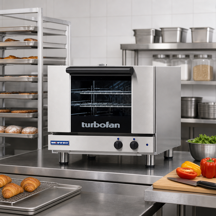 Product image #2 for Turbofan E22M3 Half-Size Manual Electric Countertop Convection Oven, 3 Pan Capacity
