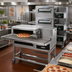 Thumbnail image #2 for Lincoln Impinger II 1100 Series Triple-Stack Electric Pizza Conveyor Oven Package