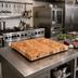 Thumbnail image #2 for Boos Block End Grain Northern Hard Rock Maple Island Countertop, 24 x 25 x 4 Inch, Cream Finish with Beeswax