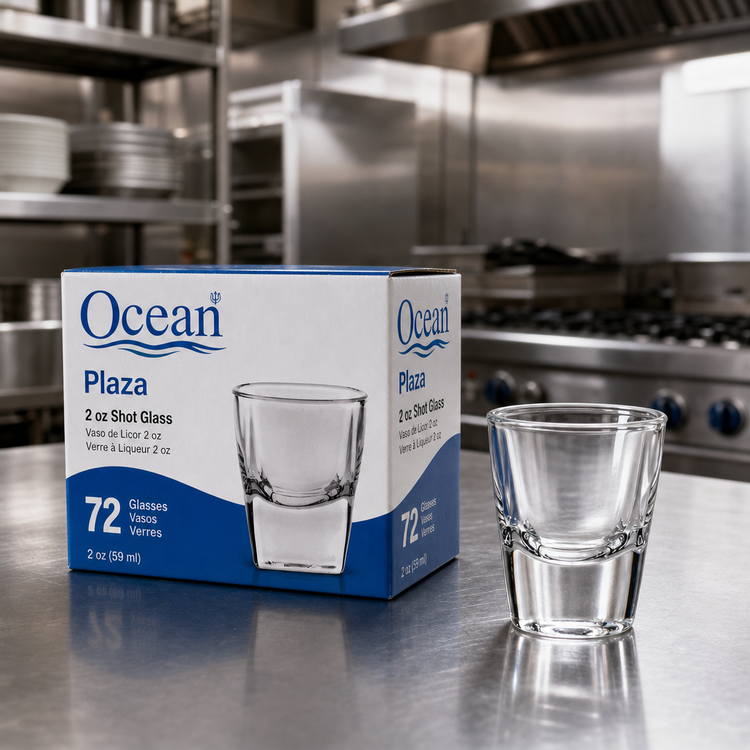 Product image #2 for Ocean Plaza 2 oz Clear Glass Shot Glass, 72/Case