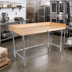 Thumbnail image #2 for John Boos 60-Inch x 24-Inch Baker's Top Wood Work Table