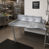 Thumbnail image #2 for 48-Inch Left-to-Right Stainless Steel Clean Dish Table with 9-Inch Splash