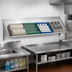 Thumbnail image #2 for Advance Tabco Wall-Mounted Stainless Steel Dish Rack Sorting Shelf, 82 Inch, Holds 4 Full-Size Racks